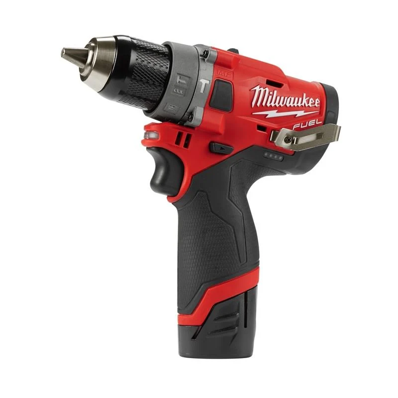 2504-22 M12 FUEL 12 Volt Lithium-Ion Brushless Cordless 1/2 in. Hammer Drill Kit - Image 2