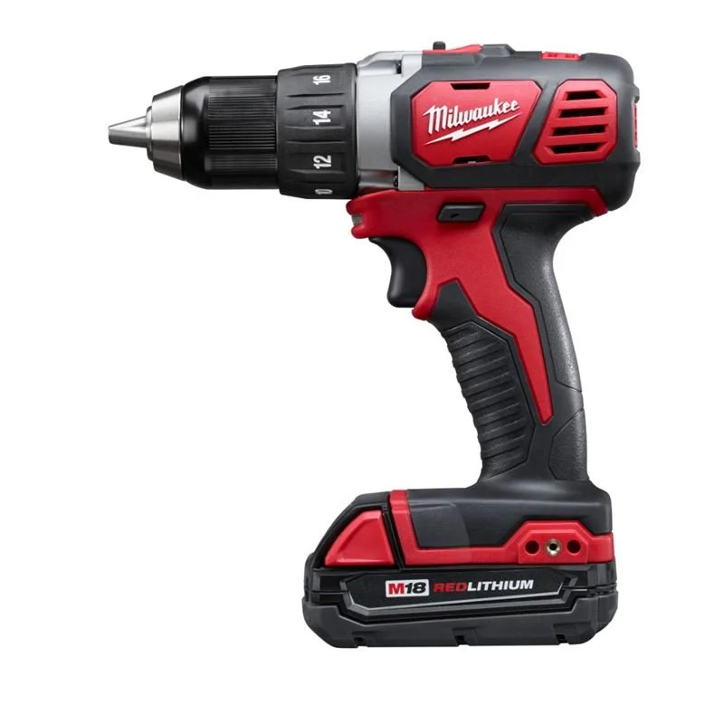2606-22CT M18 18 Volt Lithium-Ion Cordless Compact 1/2 in. Drill Driver Kit - Image 2