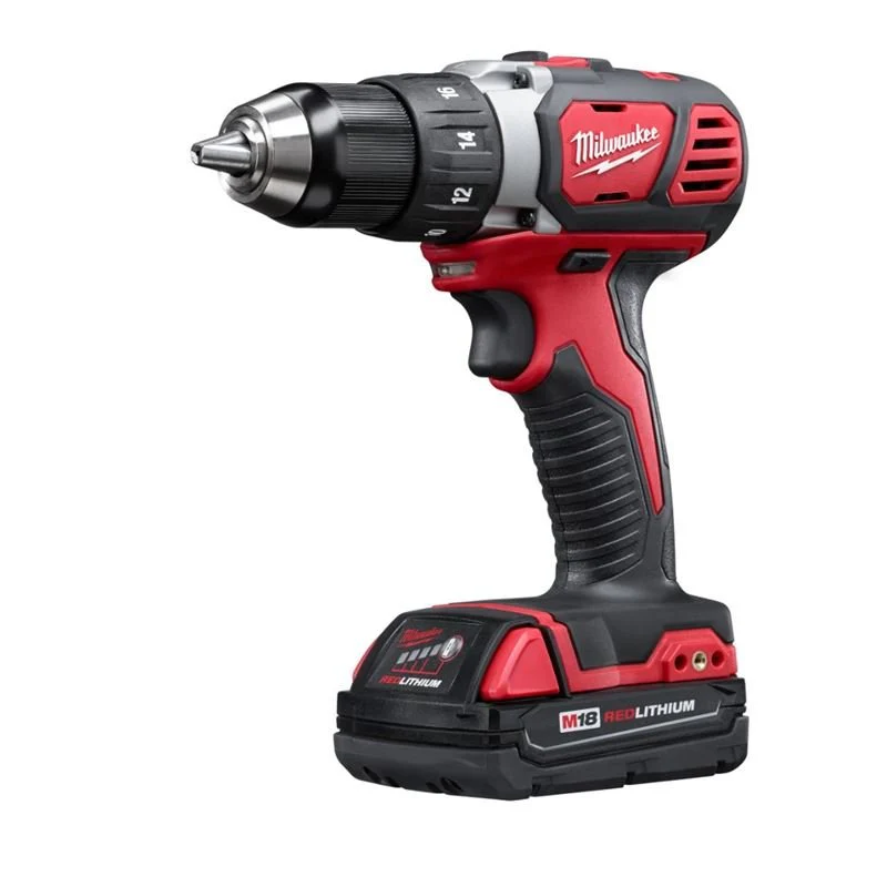 2606-22CT M18 18 Volt Lithium-Ion Cordless Compact 1/2 in. Drill Driver Kit - Image 4