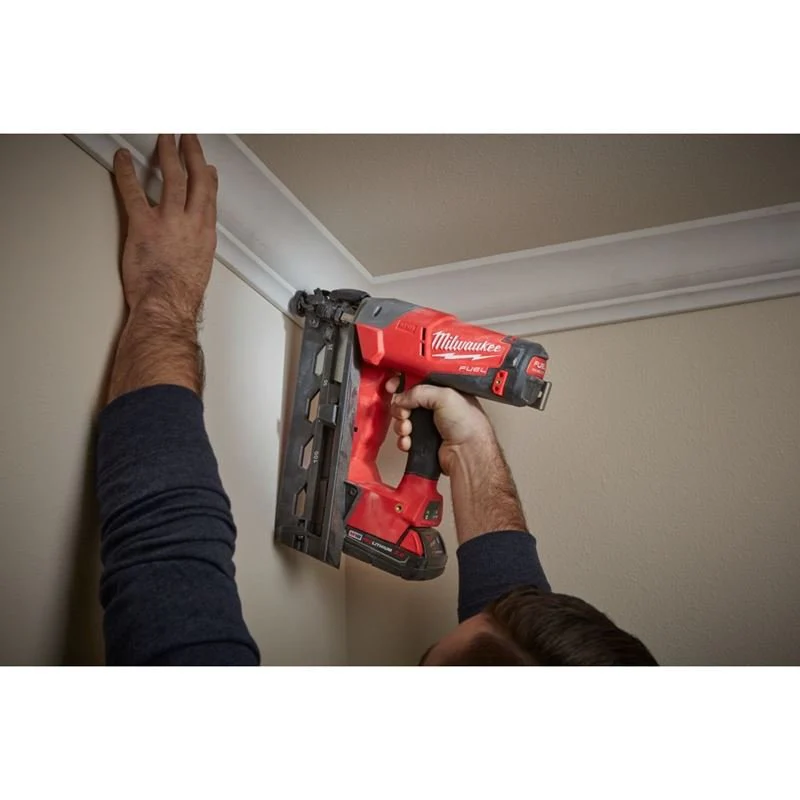 2742-20 M18 FUEL 18 Volt Lithium-Ion Brushless Cordless 16 Gauge Angle Finish Nailer - Tool Only - Image 4