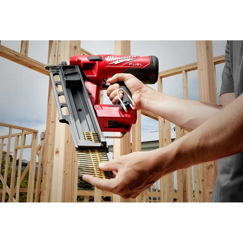 2744-21 M18 FUEL 18 Volt Lithium-Ion Brushless Cordless 21 Degree Framing Nailer Kit - Image 3