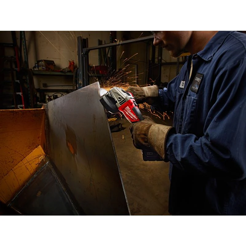 2781-20 M18 FUEL 18 Volt Lithium-Ion Brushless Cordless 4-1/2 in. / 5 in. Grinder, Slide Switch Lock-On - Tool Only - Image 3