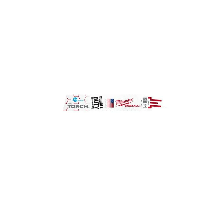 48-00-4712 6 in. 10 TPI THE TORCH Ice Hardened SAWZALL Blades (5 Pack) - Image 2