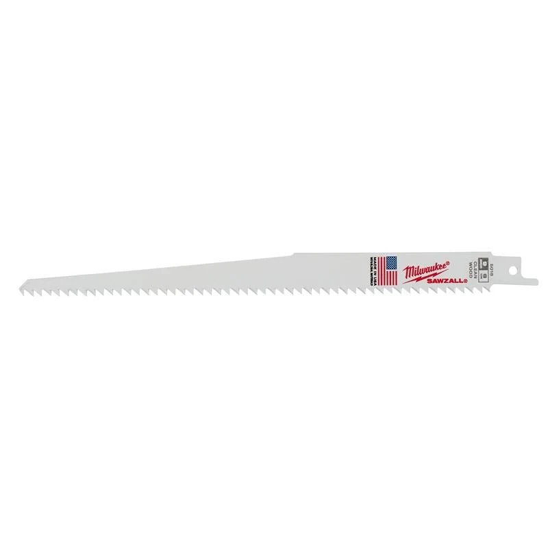 48-00-5016 9 in. 6 TPI Fleam Ground SAWZALL Blades - 5 Pack - Image 2