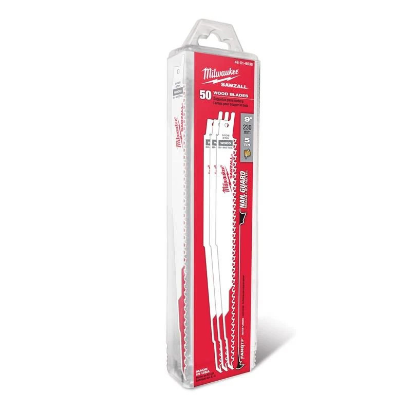 48-01-6036 9 in. 5 TPI SAWZALL Blade (50 Pack) - Image 2