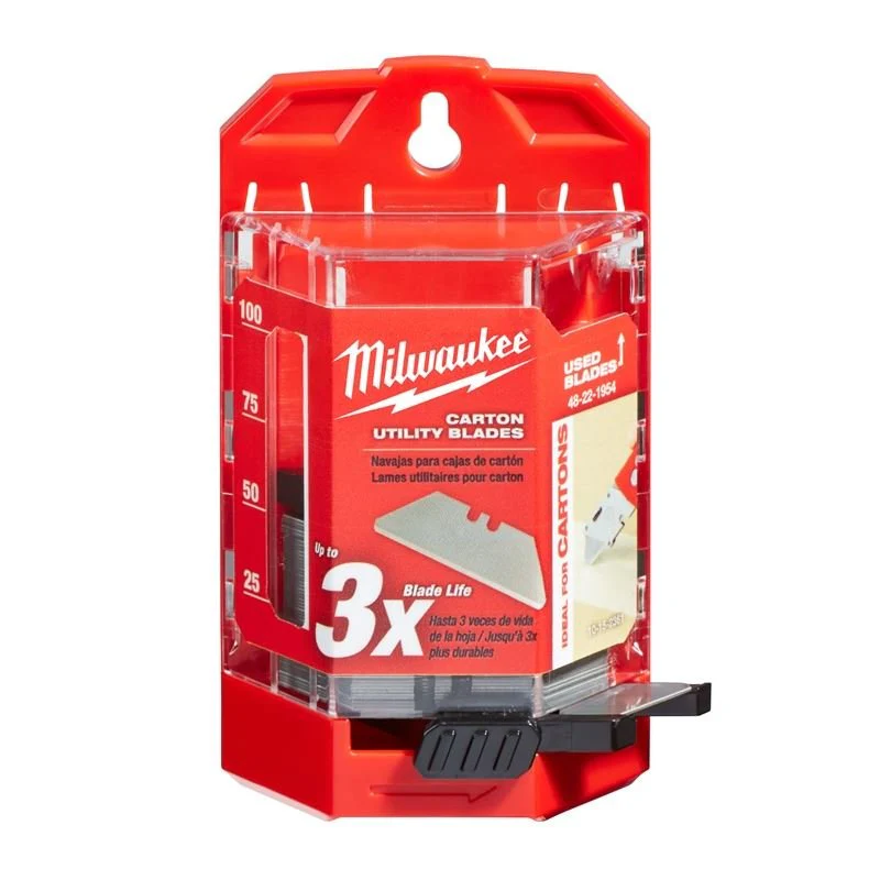 48-22-1954 Carton Utility Knife Blades with Dispenser - 50 Piece - Image 2