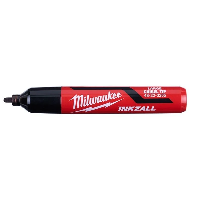 48-22-3250 INKZALL 3PC Large Chisel Tip Black Marker - Image 2