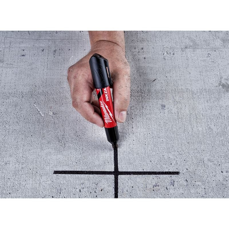 48-22-3250 INKZALL 3PC Large Chisel Tip Black Marker - Image 3