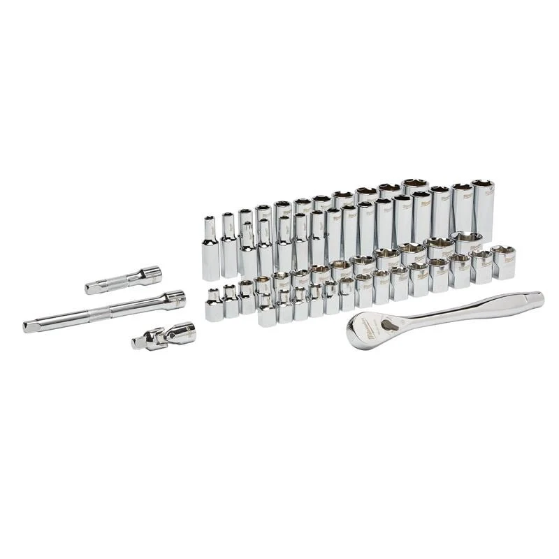 48-22-9008 3/8 in. Drive Ratchet Socket Set - SAE Metric - 56 Piece - Image 4