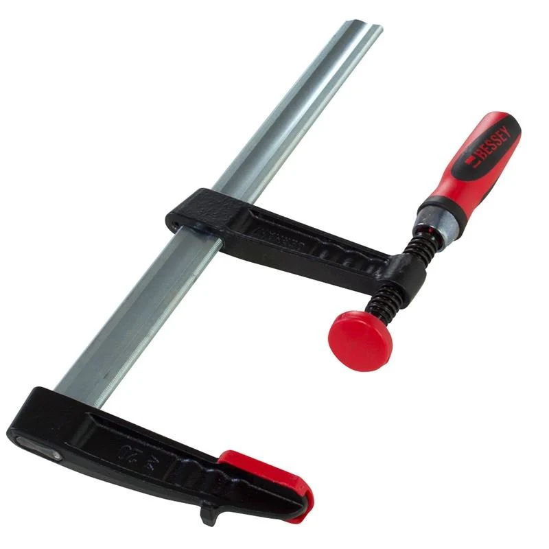 BESSEY TG4.512+2K - BESSEY TG +2K series malleable cast bar clamp, 12 inch capacity, 4-1/2 inch throat depth and up to 1,000 pounds of clamping force