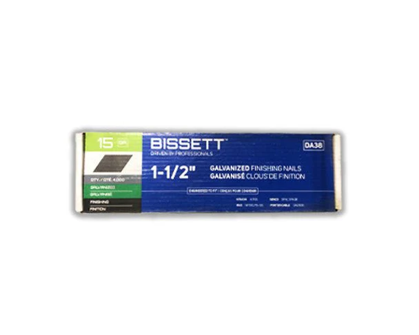 BISSETT 15GA Galvanized Angled Finishing Nails - Image 4