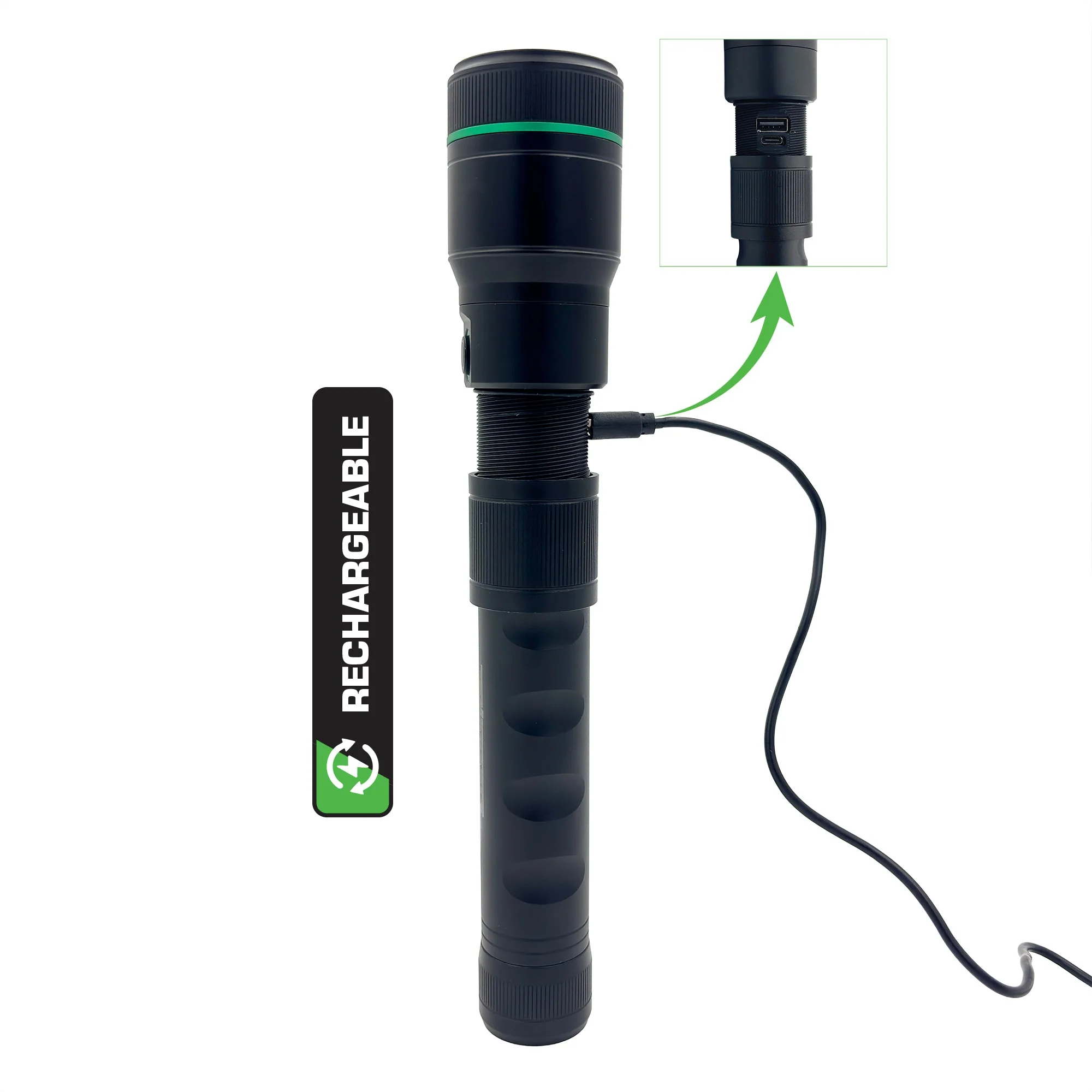 BlackSpur 89110 3000LM Rechargeable Flashlight - Image 3