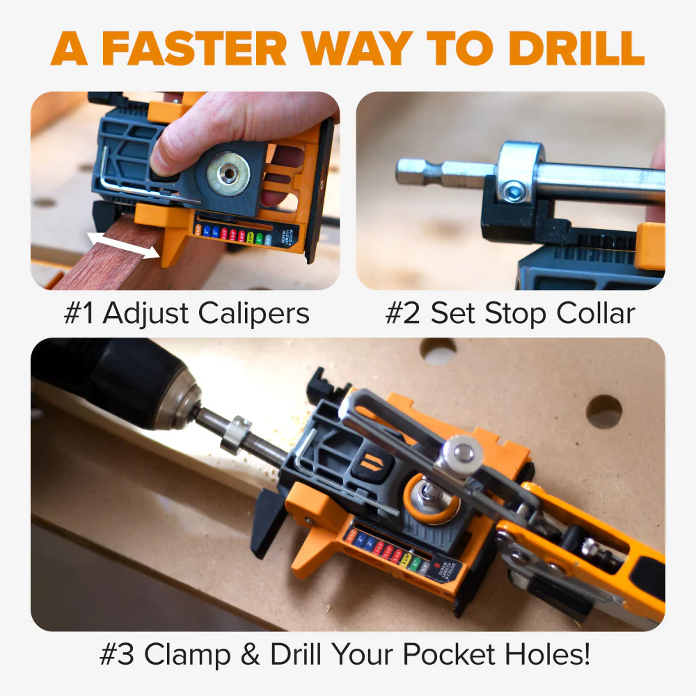 BORA BR-A170301 Automatic Mini Pocket Hole Jig Set - Image 9