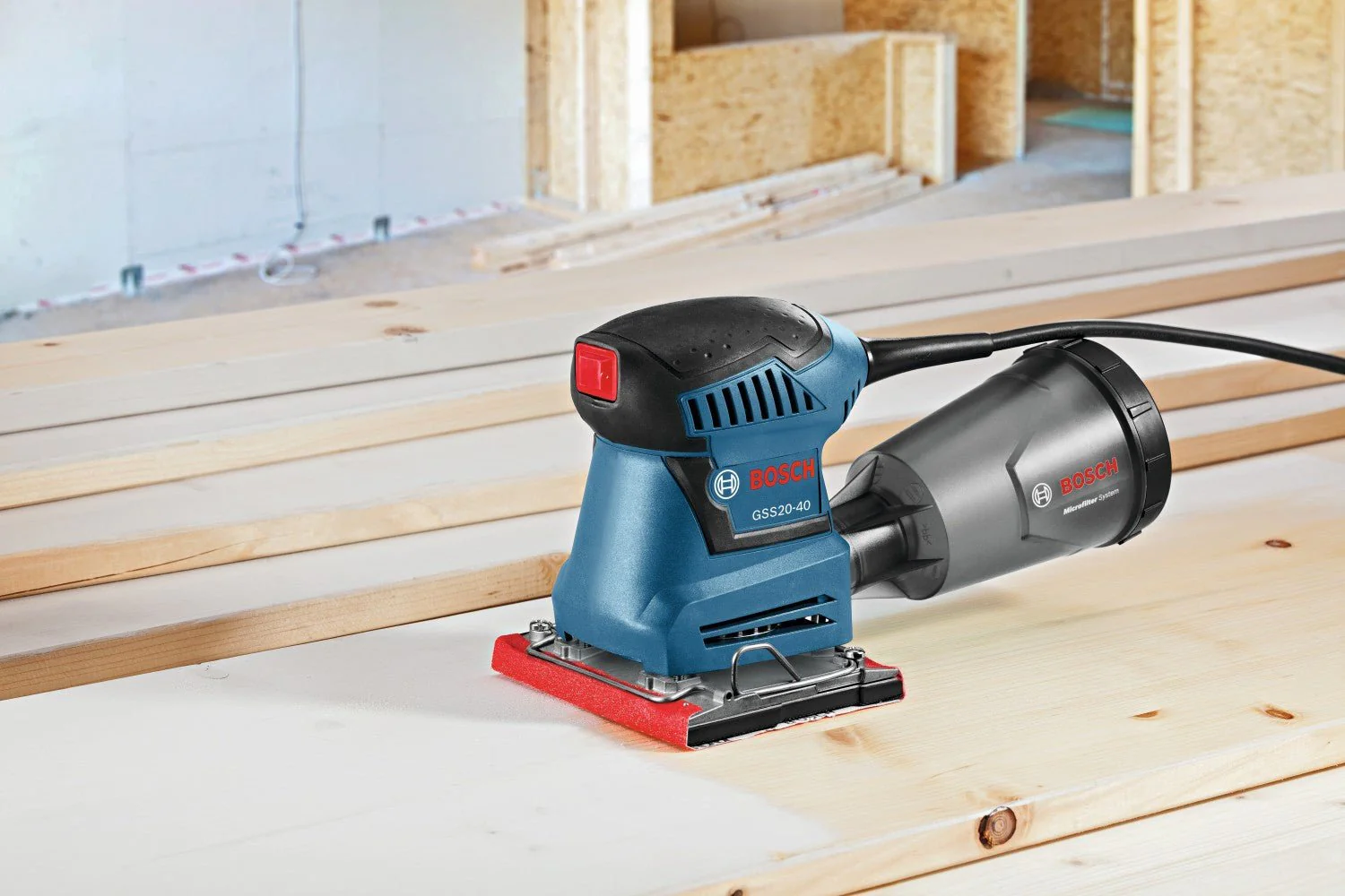 Bosch 2-Tool Combo Kit with 5 In. Single-Speed Palm Random Orbit Sander/Polisher and 1/4-Sheet Orbital Finishing Sander - Image 7