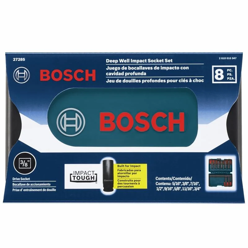 Bosch | 27285 8 Pc. 3/8 Deep Well Socket Set - Image 2
