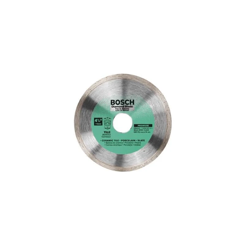 Bosch | DB4543 4-1/2" Premium Continuous Rim Diamond Blade for Clean Cuts