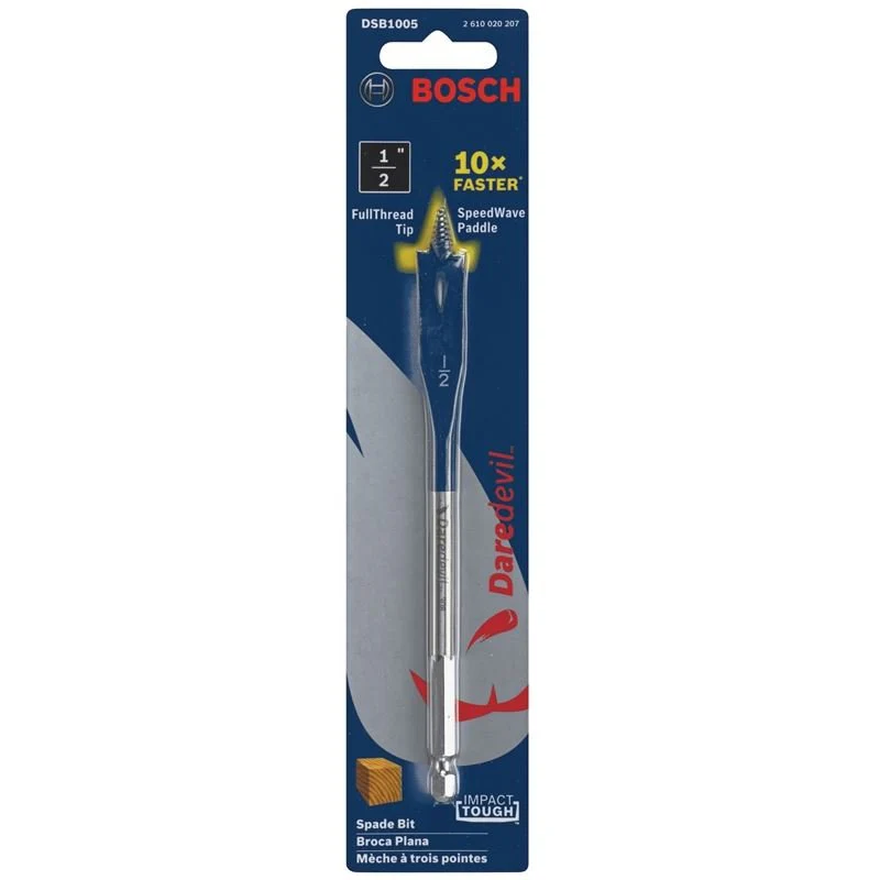 Bosch DSB1005 1/2 In. x 6 In. Daredevil Standard Spade Bits - Image 3