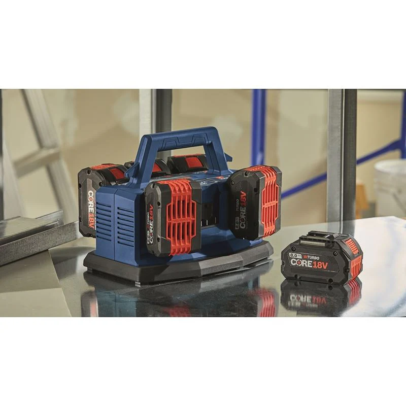 Bosch GAL18V6-80 18V 6-Bay Lithium-Ion Fast Battery Charger - Image 4