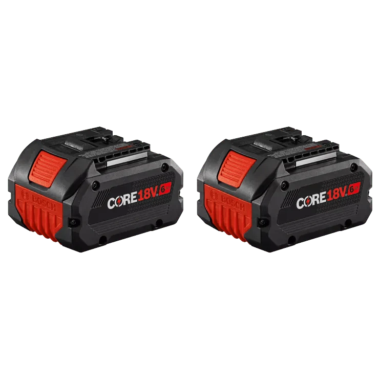 Bosch GBA18V60-2PK 18V CORE18V® Lithium-Ion 6 Ah High Power Battery - 2-Pack