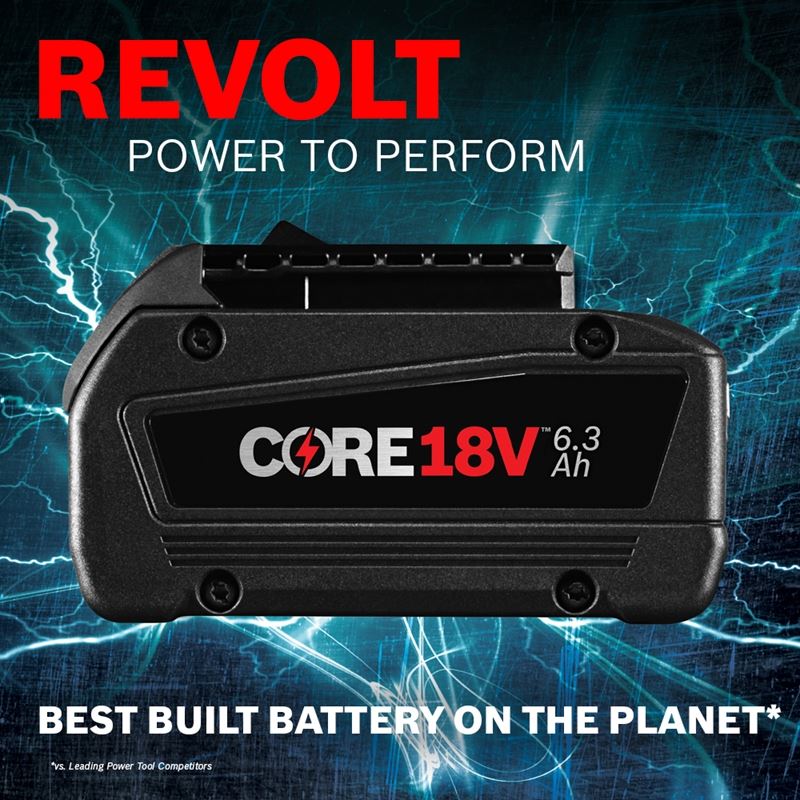 Bosch | GBA18V63 CORE18V 18 V Lithium-Ion 6.3 Ah Battery | BFP - Image 3