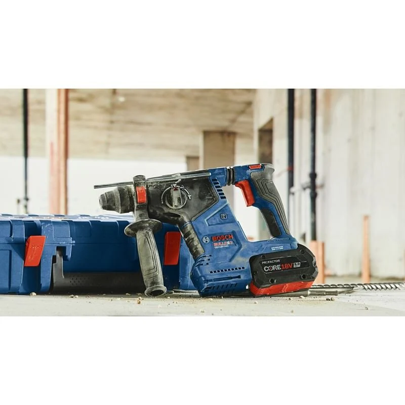 Bosch GBH18V-24CK24 18V Brushless Connected SDS-plus Bulldog 1 In. Rotary Hammer with (2) CORE 18V PROFACTOR Performance Batteries - Image 6