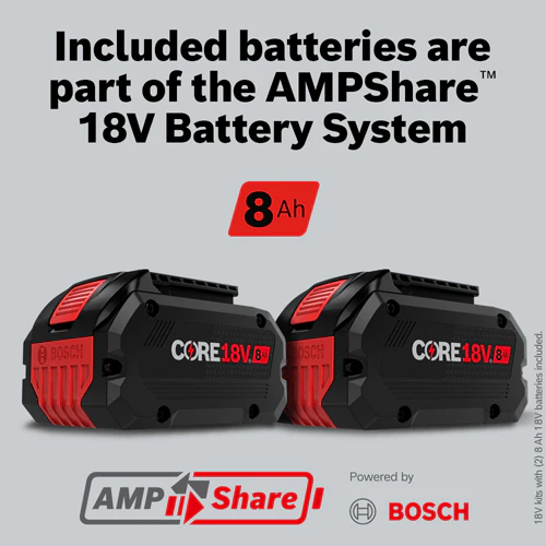Bosch GBH18V-28DCK24 18V Brushless Connected-Ready SDS-plus® Bulldog™ 1-1/8 In. Rotary Hammer Kit with (2) CORE18V 8 Ah High Power Batteries - Image 11