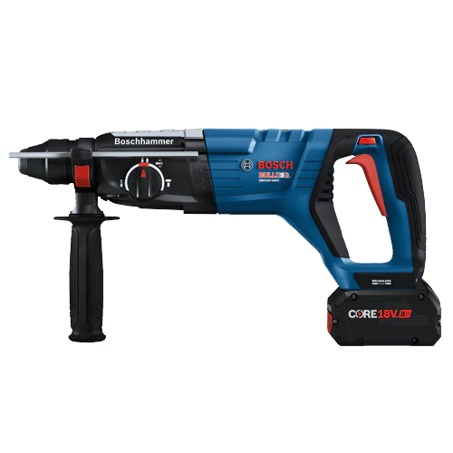 Bosch GBH18V-28DCK24 18V Brushless Connected-Ready SDS-plus® Bulldog™ 1-1/8 In. Rotary Hammer Kit with (2) CORE18V 8 Ah High Power Batteries - Image 5