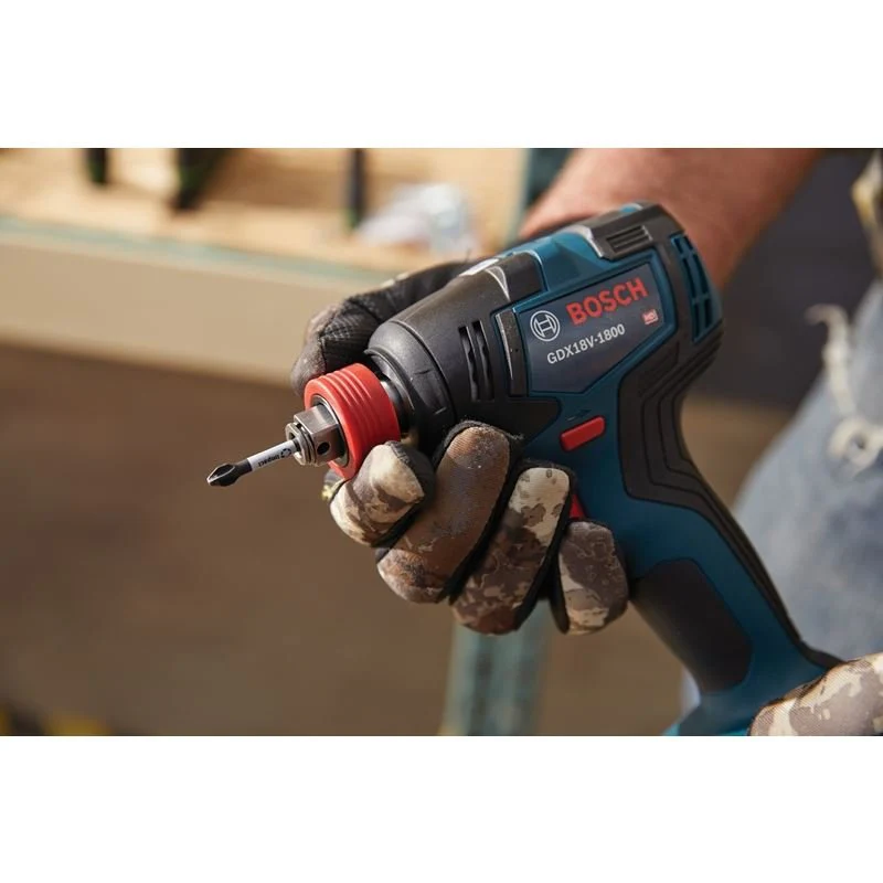 Bosch GDX18V-1800B12 18V Two-In-One 1/4 In. and 1/2 In. Bit/Socket Impact Driver/Wrench Kit with 2 Ah Standard Power Battery - Image 3