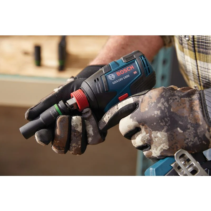 Bosch GDX18V-1800B12 18V Two-In-One 1/4 In. and 1/2 In. Bit/Socket Impact Driver/Wrench Kit with 2 Ah Standard Power Battery - Image 4