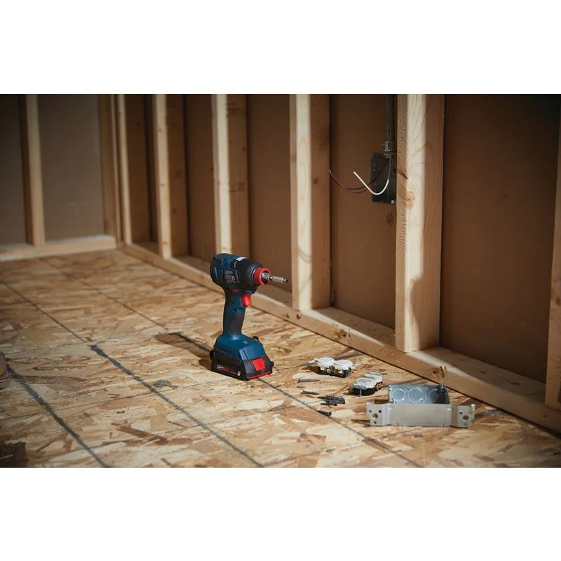 Bosch GDX18V-1800B12 18V Two-In-One 1/4 In. and 1/2 In. Bit/Socket Impact Driver/Wrench Kit with 2 Ah Standard Power Battery - Image 7