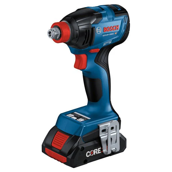 Bosch GDX18V-1860CB15 18V Connected-Ready Two-In-One 1/4 In. and 1/2 In. Bit/Socket Impact Driver/Wrench Kit with (1) CORE18V 4 Ah Advanced Power Battery - Image 3
