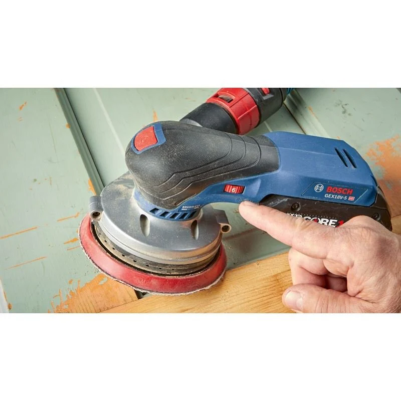 Bosch GEX18V-5N 18V Brushless 5 In. Random Orbit Sander (Bare Tool) - Image 16