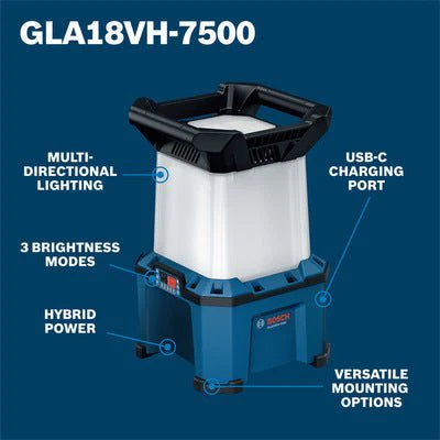 Bosch GLA18VH-7500N 18V Hybrid Area Light (Bare Tool) - Image 2