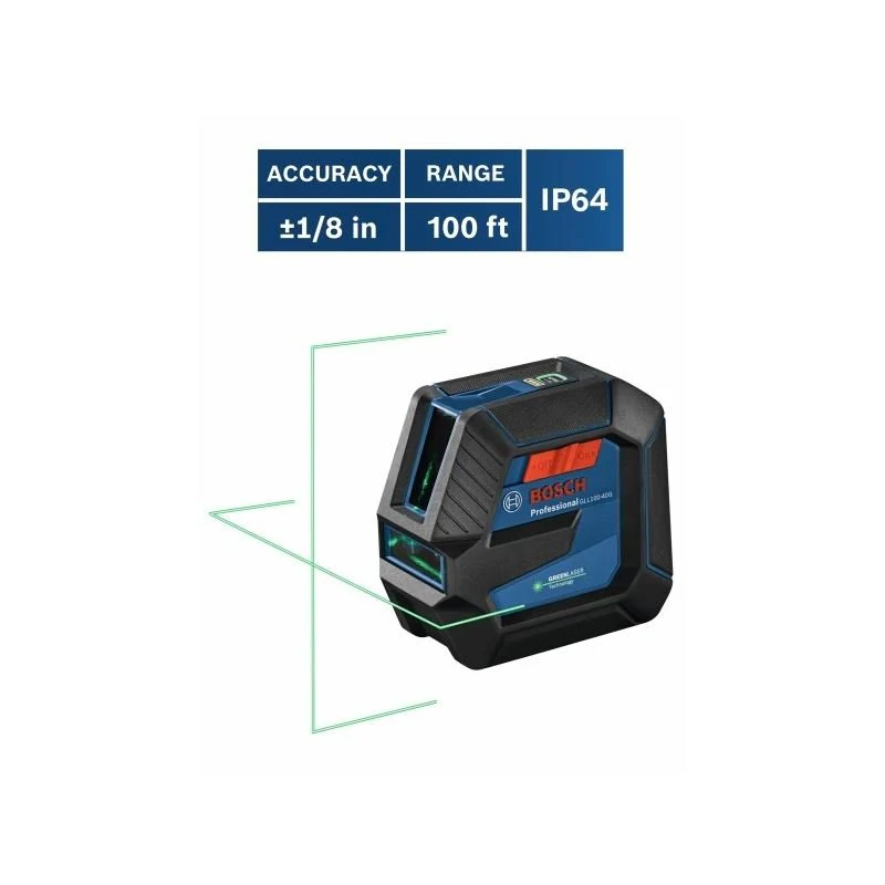 Bosch GLL100-40G Green-Beam Self-Leveling Cross-Line Laser - Image 2