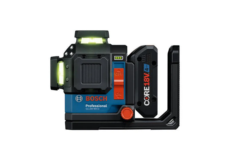 Bosch GLL330-80CGL 18V 360º Connected Green-Beam Three-Plane Leveling and Alignment Laser with (1) 4 Ah Battery - Image 3