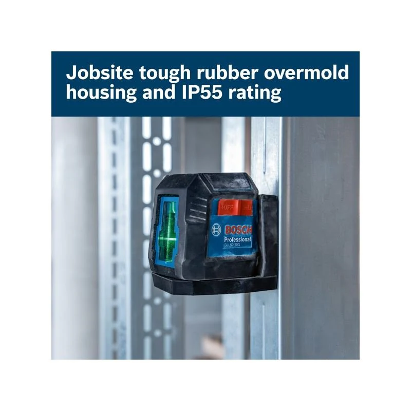 Bosch GLL50-20GL Green Beam Self Leveling Cross Line Laser - Image 3