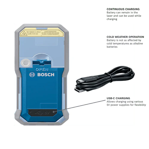 BOSCH GLM-BAT Professional 3.7V Lithium-Ion 1.0 Ah Battery - Image 2