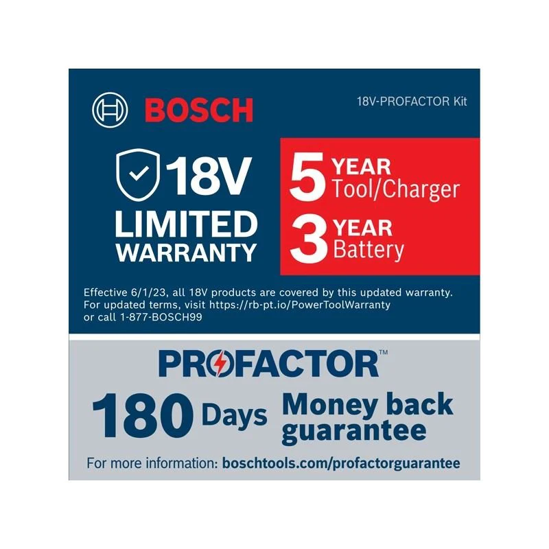 Bosch GSB18V-1330CB14 PROFACTOR 18V Connected Ready 1/2 In. Hammer Drill/Driver Kit with (1) CORE 18V 8 Ah High Power Battery - Image 3