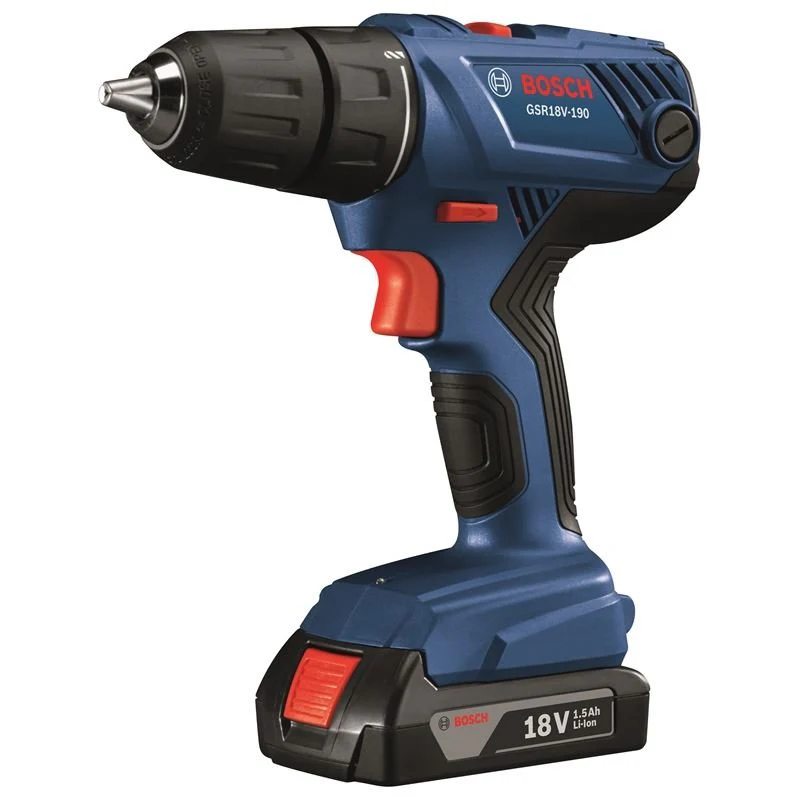 Bosch GSR18V-190B22 18 V Compact 1/2 In. Drill/Driver Kit with (2) 1.5 Ah SlimPack Batteries - Image 3