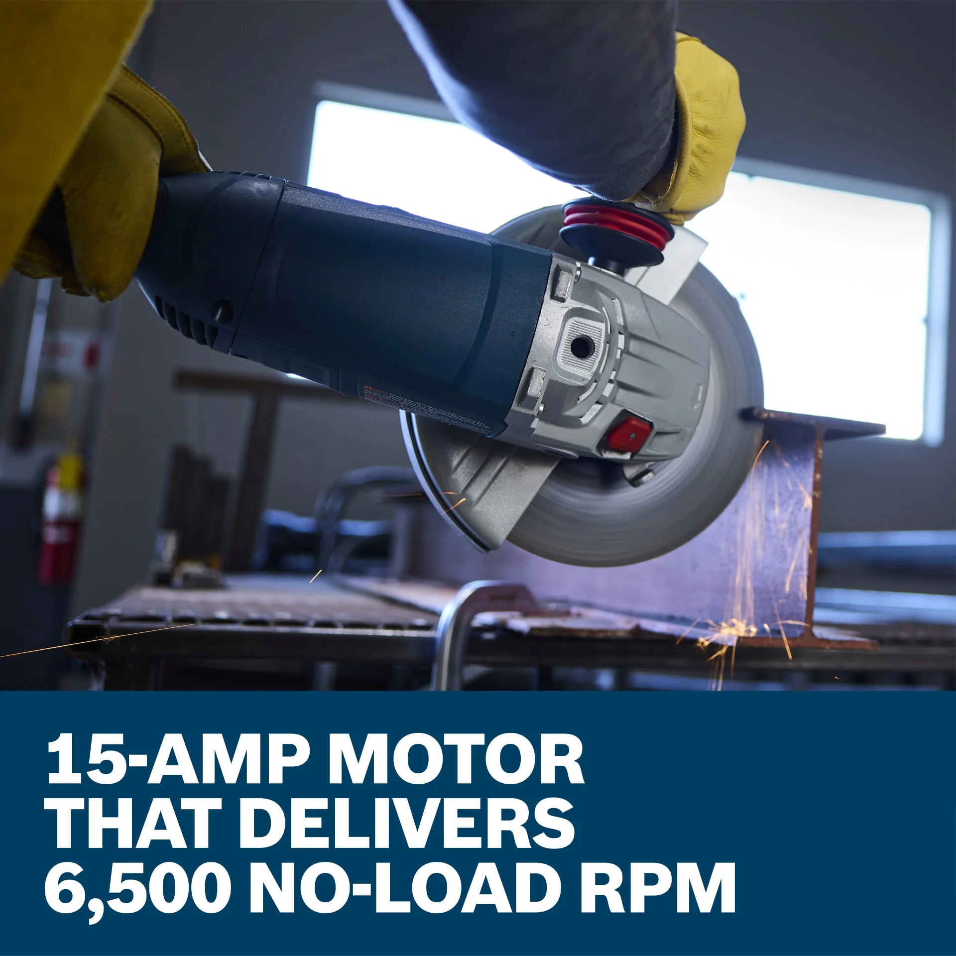BOSCH GWS25-230JR 9 In. Large Angle Grinder – 15 Amp W/ Lock-On Trigger Switch and Rotatable Main Handle - Image 5