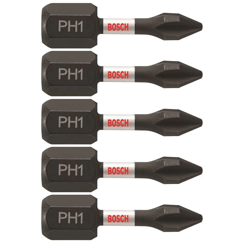 Bosch | ITPH1105 5 pc. Impact Tough 1 In. Phillips #1 Insert Bits