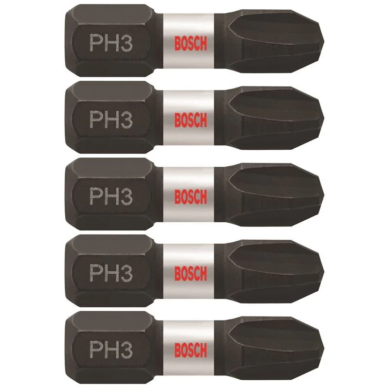 Bosch | ITPH3105 5 pc. Impact Tough 1 In. Phillips #3 Insert Bits
