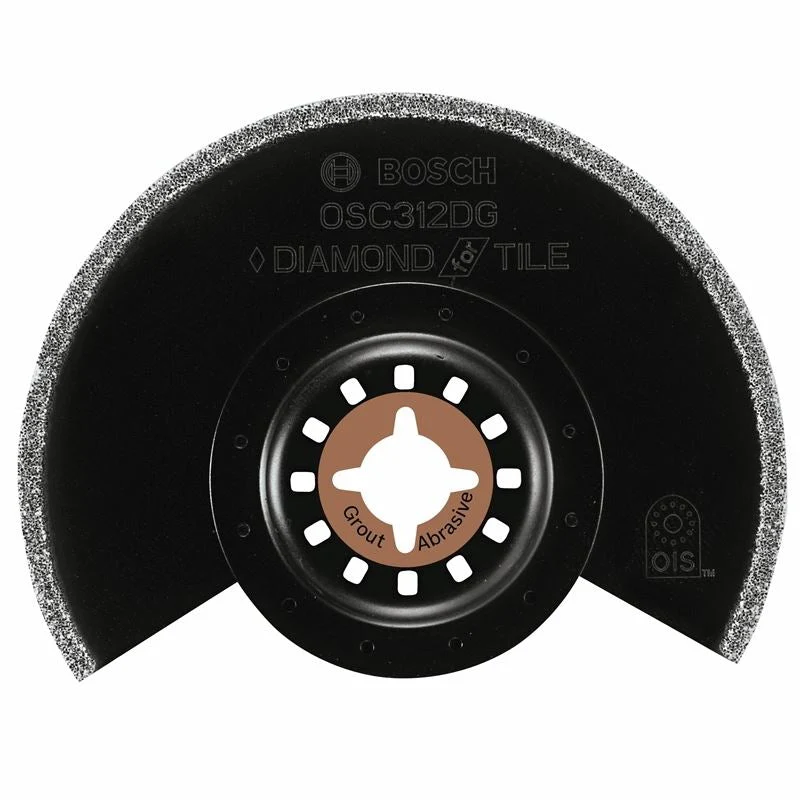 Bosch | OSC312DG 3-1/2 In. x 1/8 In. Kerf Multi-Tool Diamond Grit Grout Grinding Blade