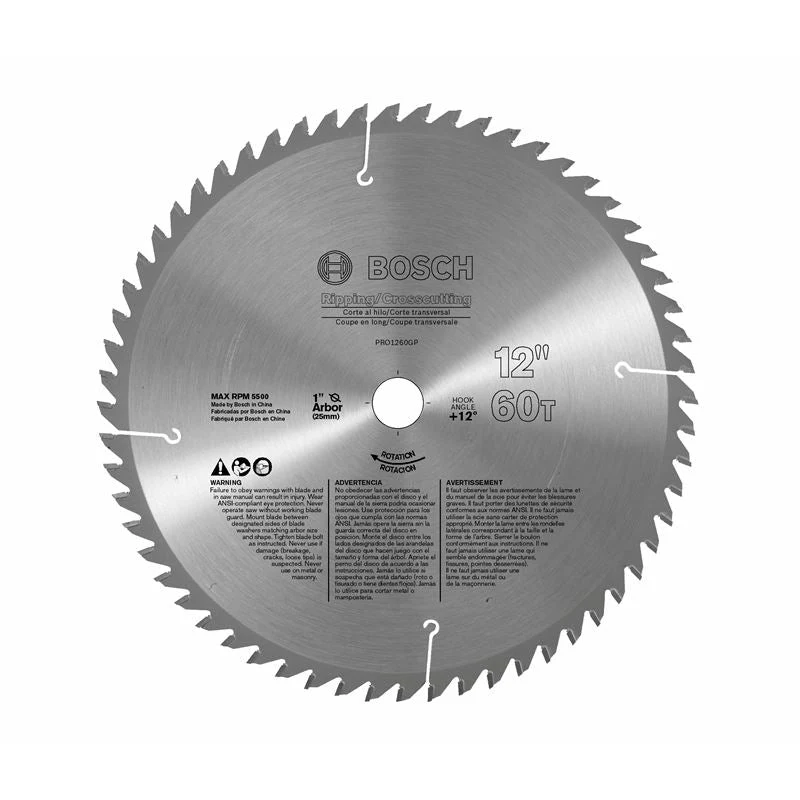 Bosch | PRO1260GP 12" 60 Tooth General-Purpose Woodworking Circular Saw Blade