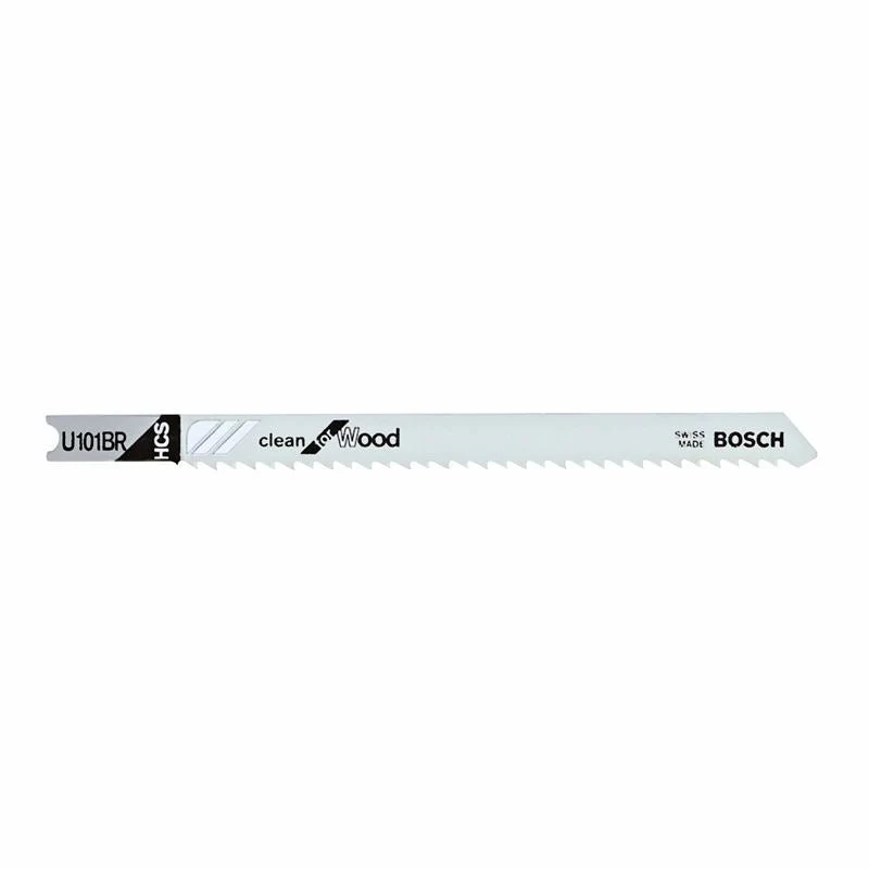 Bosch | U101B 5 Pieces 4" 10 TPI Variable Pitch Clean for Wood U-Shank Jig Saw Blades