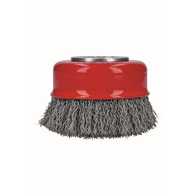 Bosch WBX318 3 In. Wheel Dia. X-LOCK Arbor Carbon Steel Crimped Wire Cup Brush - Image 2