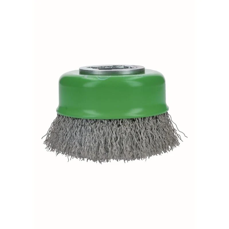 Bosch WBX319 3 In. Wheel Dia. X-LOCK Arbor Stainless Steel Crimped Wire Cup Brush - Image 2