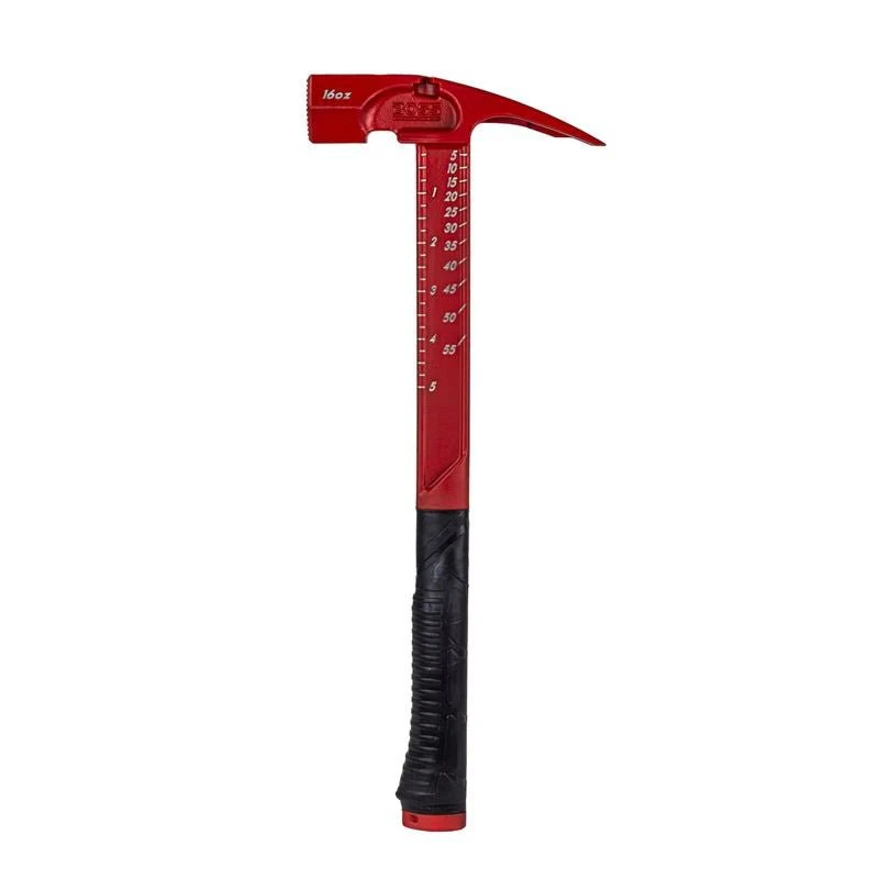 BOSS 16oz Milled Face Pro Series Titanium Hammer  - RED - Image 2