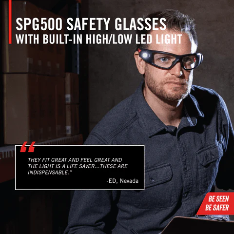 Coast Rechargeable Bulls-Eye Spot Safety Glasses - Image 5