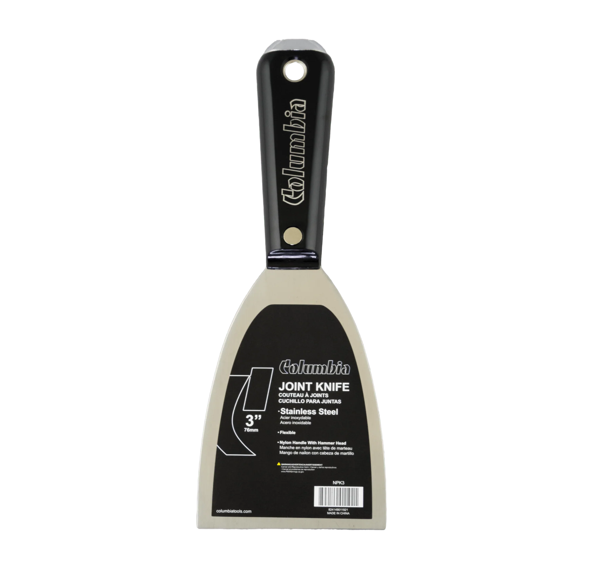 Columbia 3" Nylon Handle Putty Knife